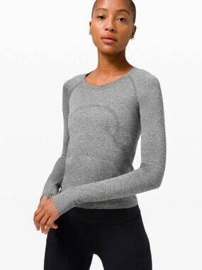 Lululemon Swiftly Tech Long Sleeve 2.0 Race Length Gray Size 4